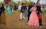 Henri Evenepoel Sunday Stroll in the Bois de Boulogne oil painting reproduction